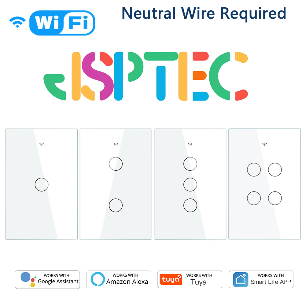 Smart Light Switch Wifi - Tuya US WiFi + บลูทูธสมาร์ทสวิทช์ Neutral