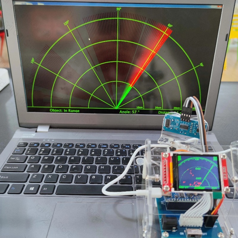 Sensor Kit Arduino - ชุดสแกนเรดาร์อัลตราโซนิก DIY สำหรับการเขียนโปรแกรม Arduino เซ็นเซอร์หุ่นยนต์