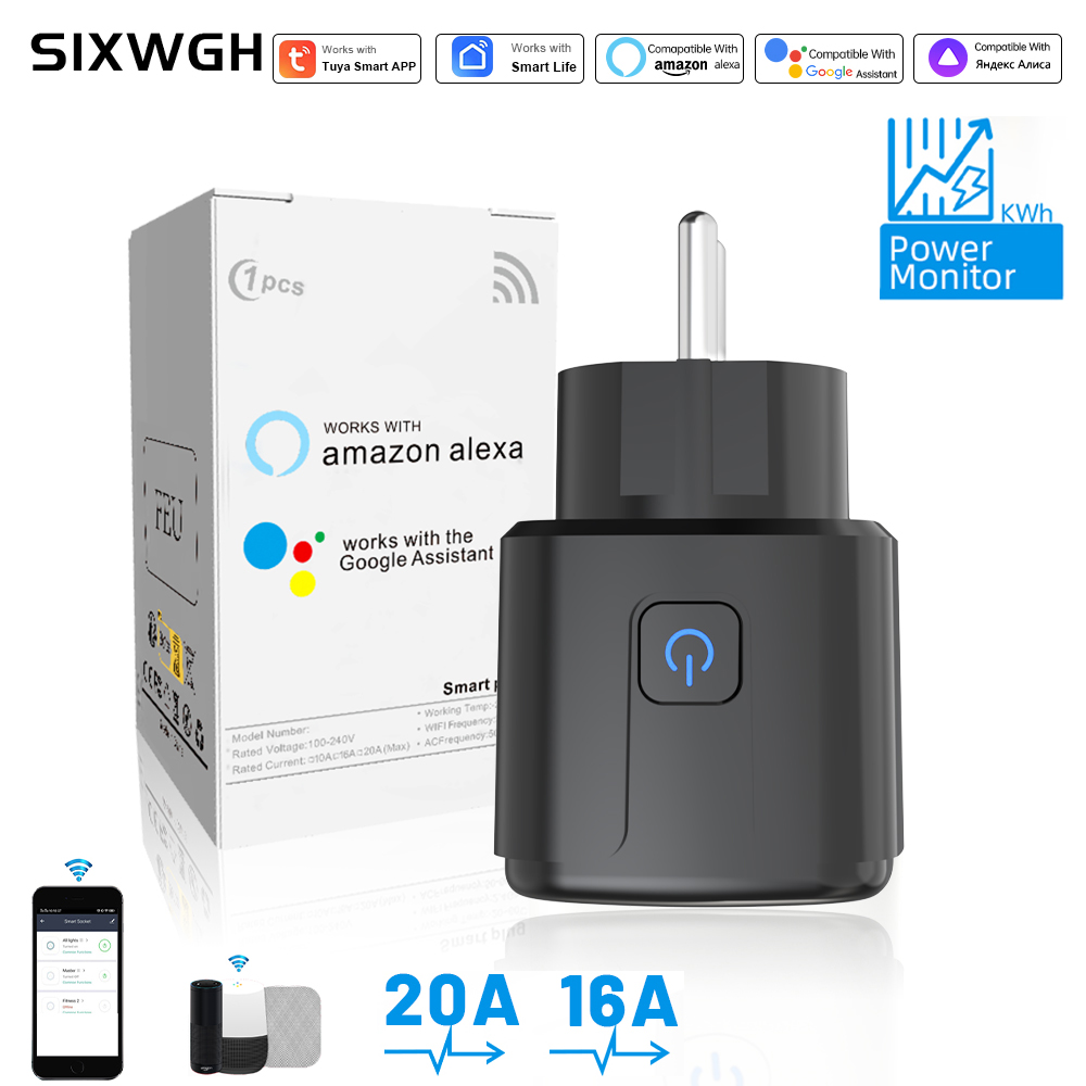 Wifi Smart Plug - ปลั๊กอัจฉริยะ Tuya ควบคุมผ่าน WiFi รองรับปลั๊ก EU