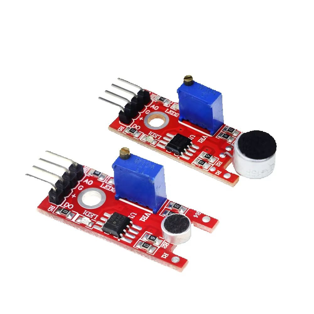 Sensor Kit Arduino - เซ็นเซอร์โมดูลตรวจจับเสียงไมโครโฟนเครื่องส่งสัญญาณหุ่นยนต์อัจฉริยะรถ4Pin KY-038 KY-037ใหม่รถหุ่นยนต์สำหรับ KY038ของตกแต่งงานปาร์ตี้ Arduino