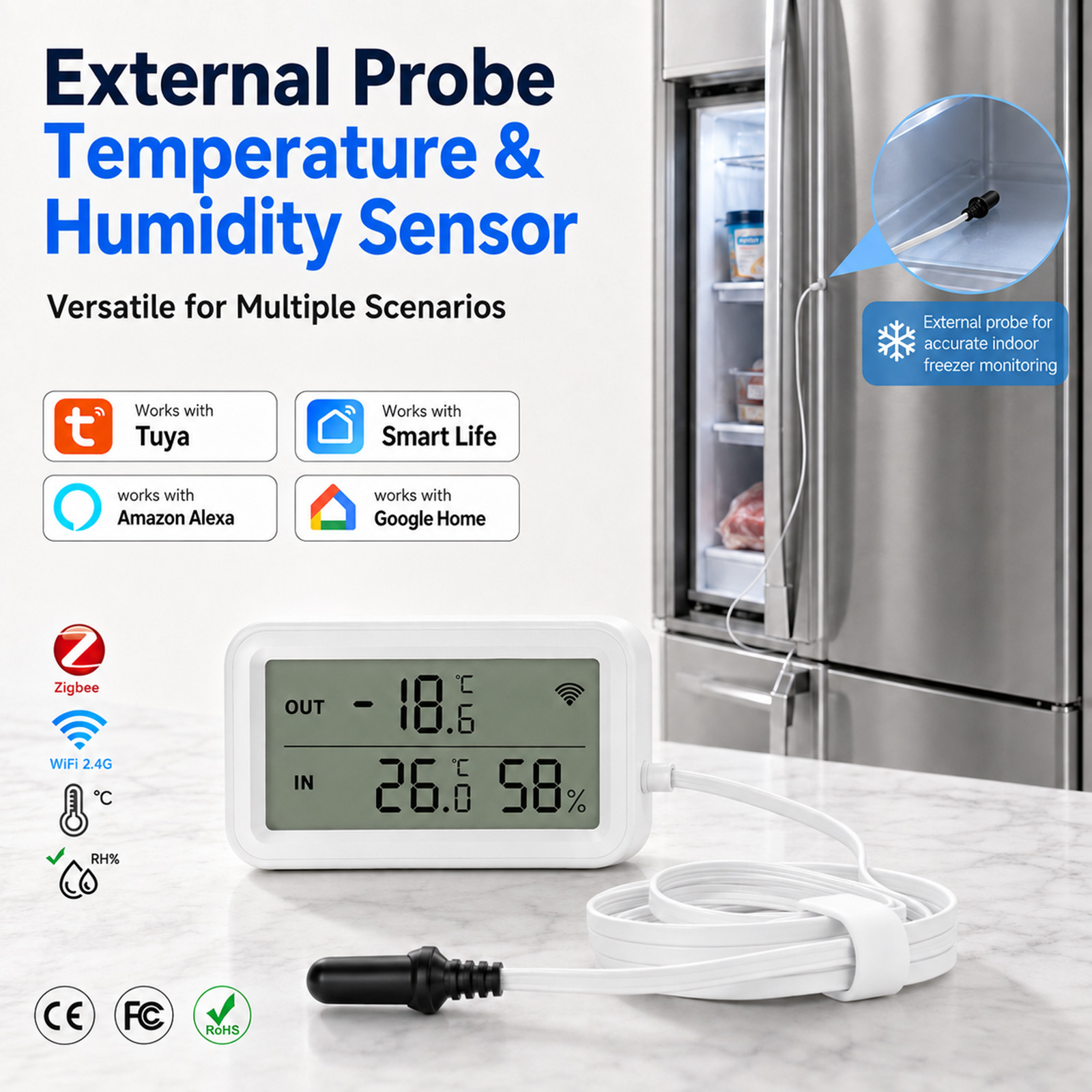 เซ็นเซอร์วัดอุณหภูมิและความชื้ - Wifi Thermostat บทวิจารณ์และราคา