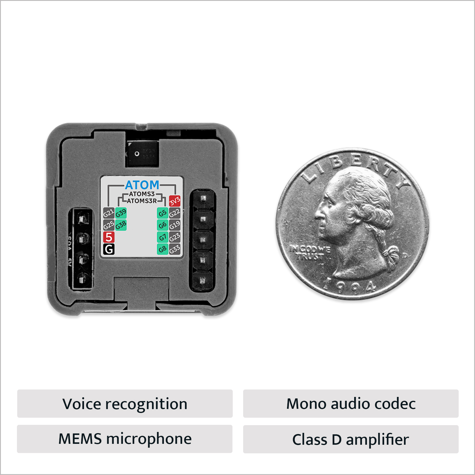 M5Stack Official Atomic Voice  - Electronics Project Kit บทวิจารณ์และราคา