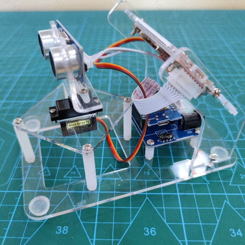 ชุดสแกนเรดาร์อัลตราโซนิก DIY ส - Sensor Kit Arduino บทวิจารณ์และราคา