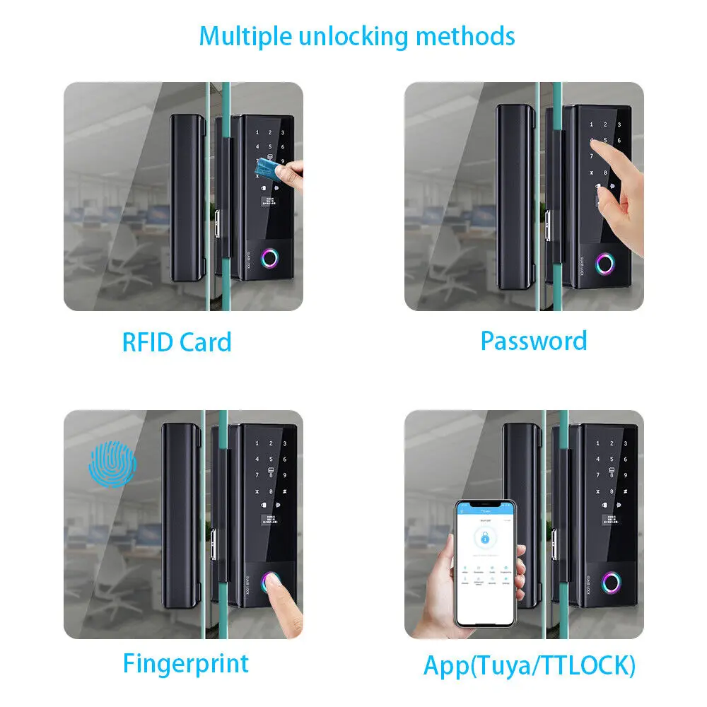 กุญแจล็อคประตูกระจก Ttlock Ble - Smart Door Lock Wifi บทวิจารณ์และราคา