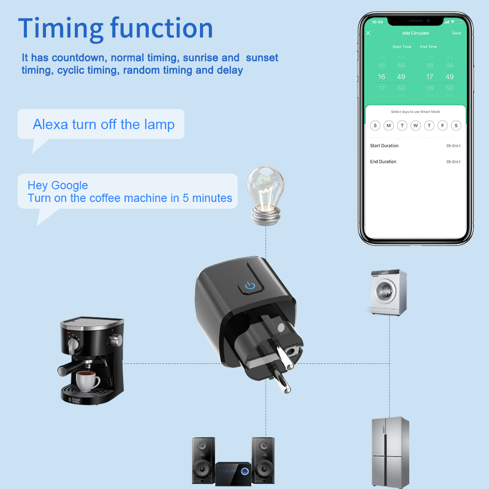ปลั๊กอัจฉริยะ Tuya ควบคุมผ่าน  - Wifi Smart Plug บทวิจารณ์และราคา