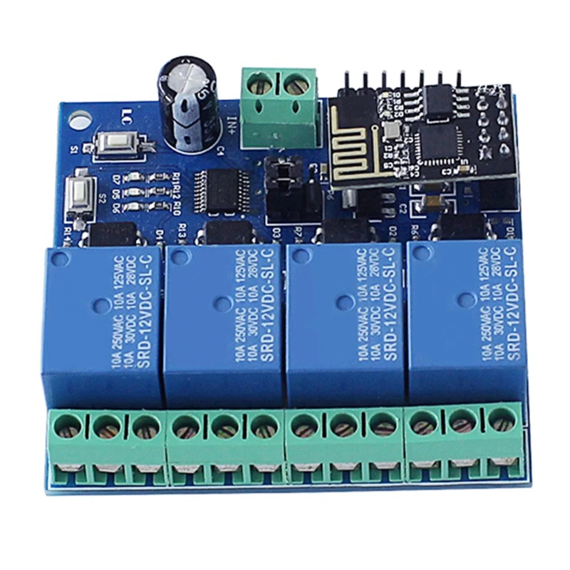ESP8266 ESP-01 4-way WiFi โมดู - Esp8266 Relay Module บทวิจารณ์และราคา