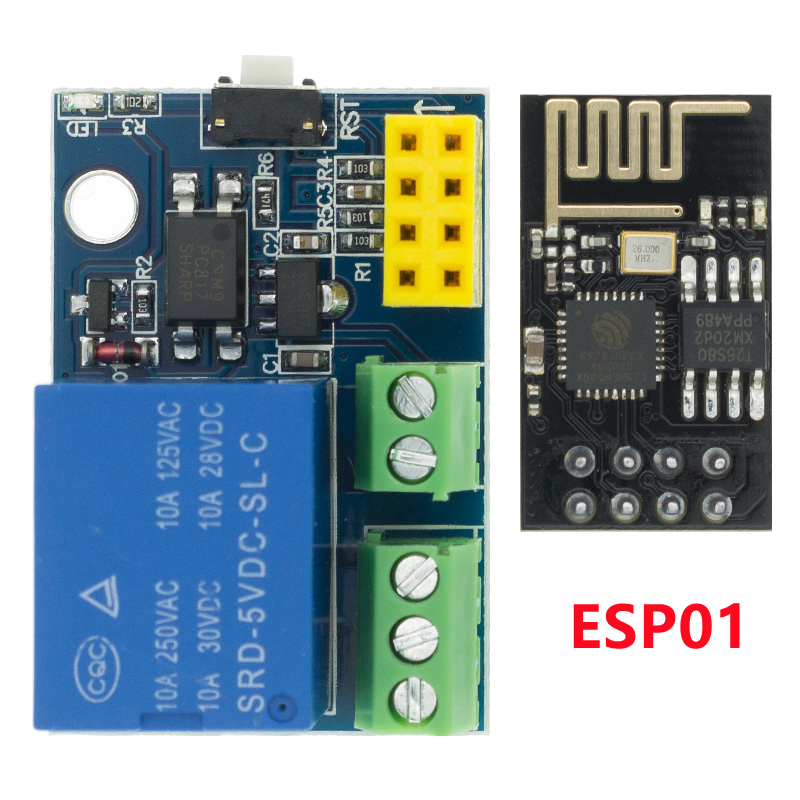 ESP8266 ESP-01 ESP-01S โมดูลรี - Esp8266 Relay Module บทวิจารณ์และราคา