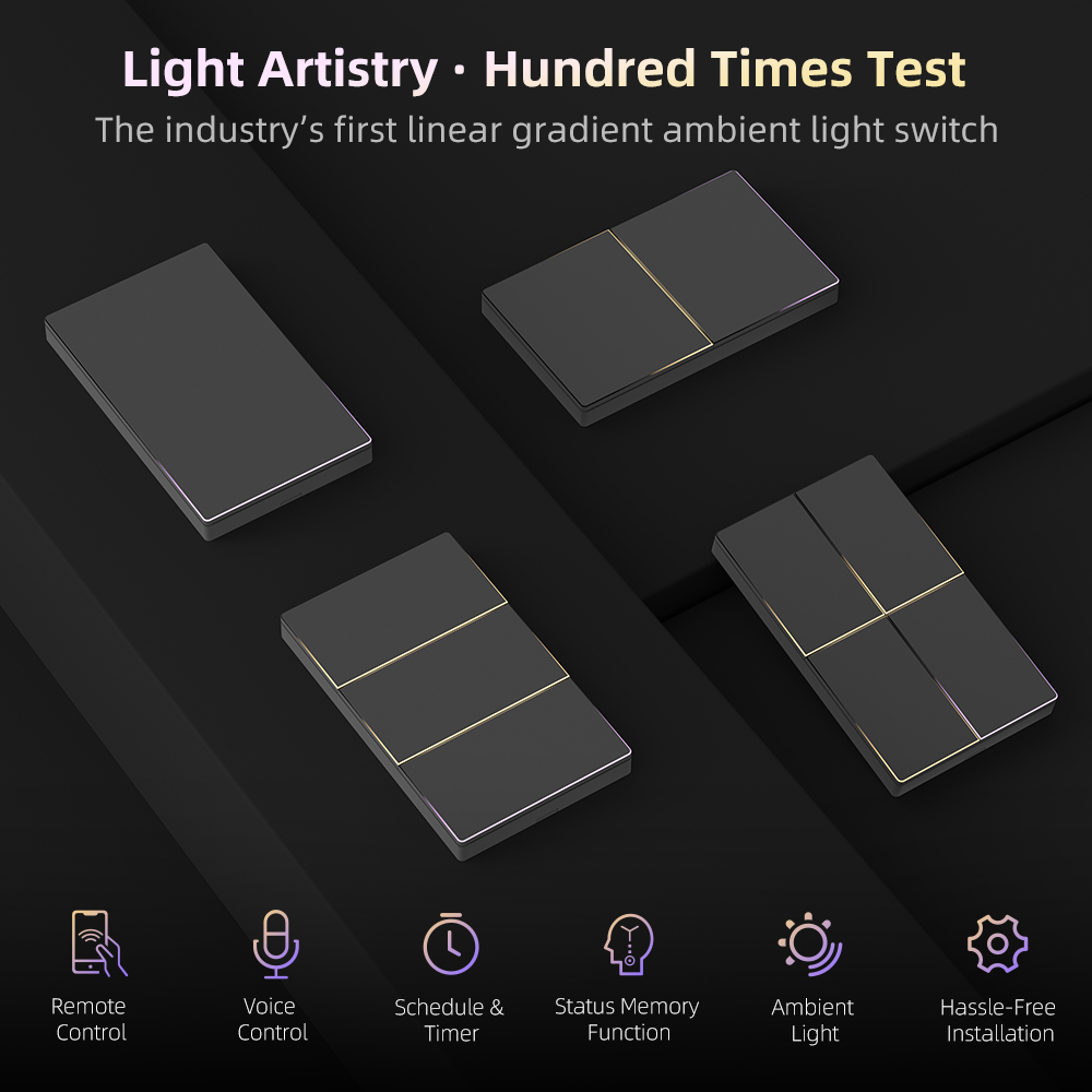 สวิตช์ไฟอัจฉริยะ WiFi แบบ 1/2/ - Smart Light Switch Wifi บทวิจารณ์และราคา