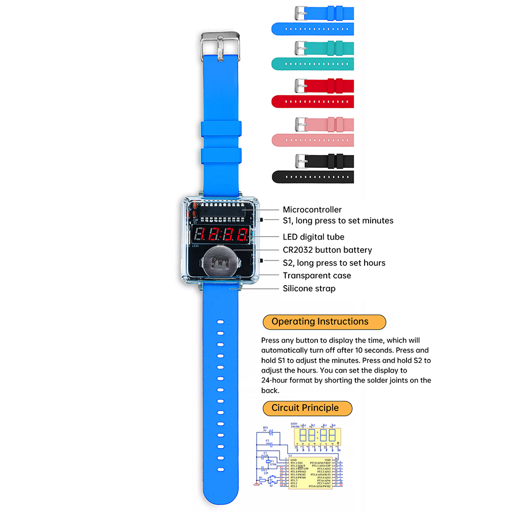 DIY นาฬิกาอิเล็กทรอนิกส์ชุด 0. - Stem Robotics Kit บทวิจารณ์และราคา